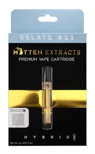 Mitten Extracts Gelato #33 Vape Cartridge