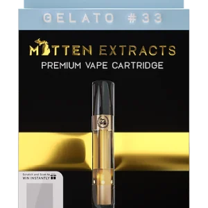 Mitten Extracts Gelato #33 Vape Cartridge