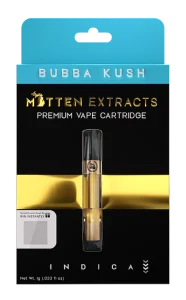 Mitten Extracts Bubba Kush Vape Cartridge