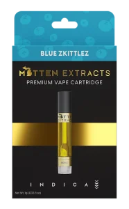 Mitten Extracts Blue Zkittles Vape Cartridge